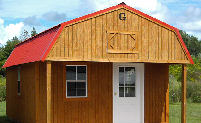 Wood building