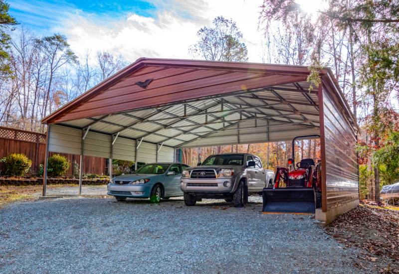 Custom eagle carport