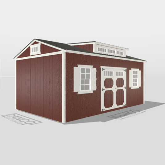 Portable dormer wooden shed