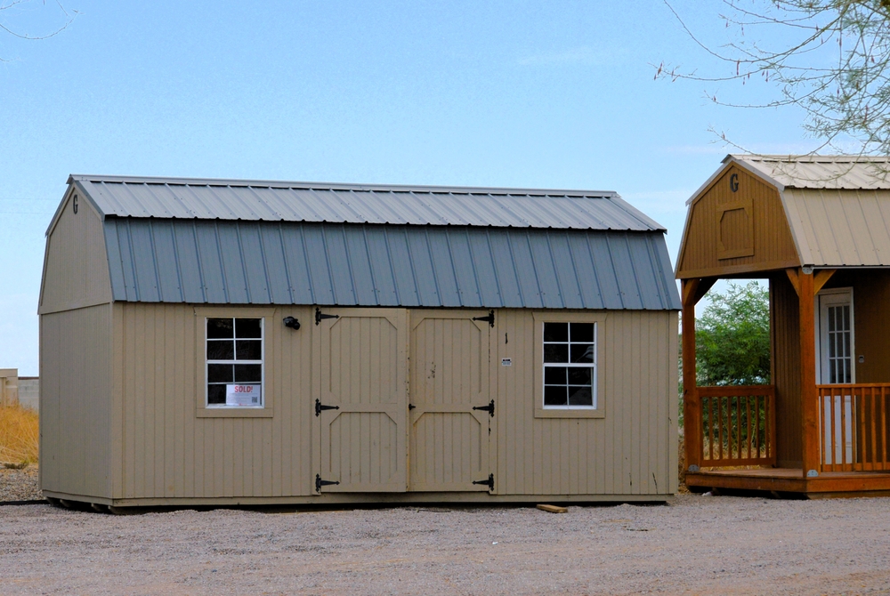 wooden portable building roofing styles